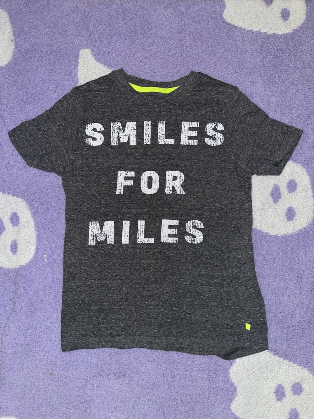 Smiles For Miles Short Sleeve Tee - Dark Gray